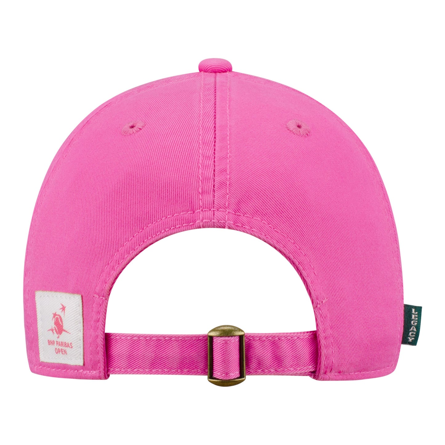 Legacy 2026 BNP Paribas Open Women's Text Hat in Dark Pink - Back View