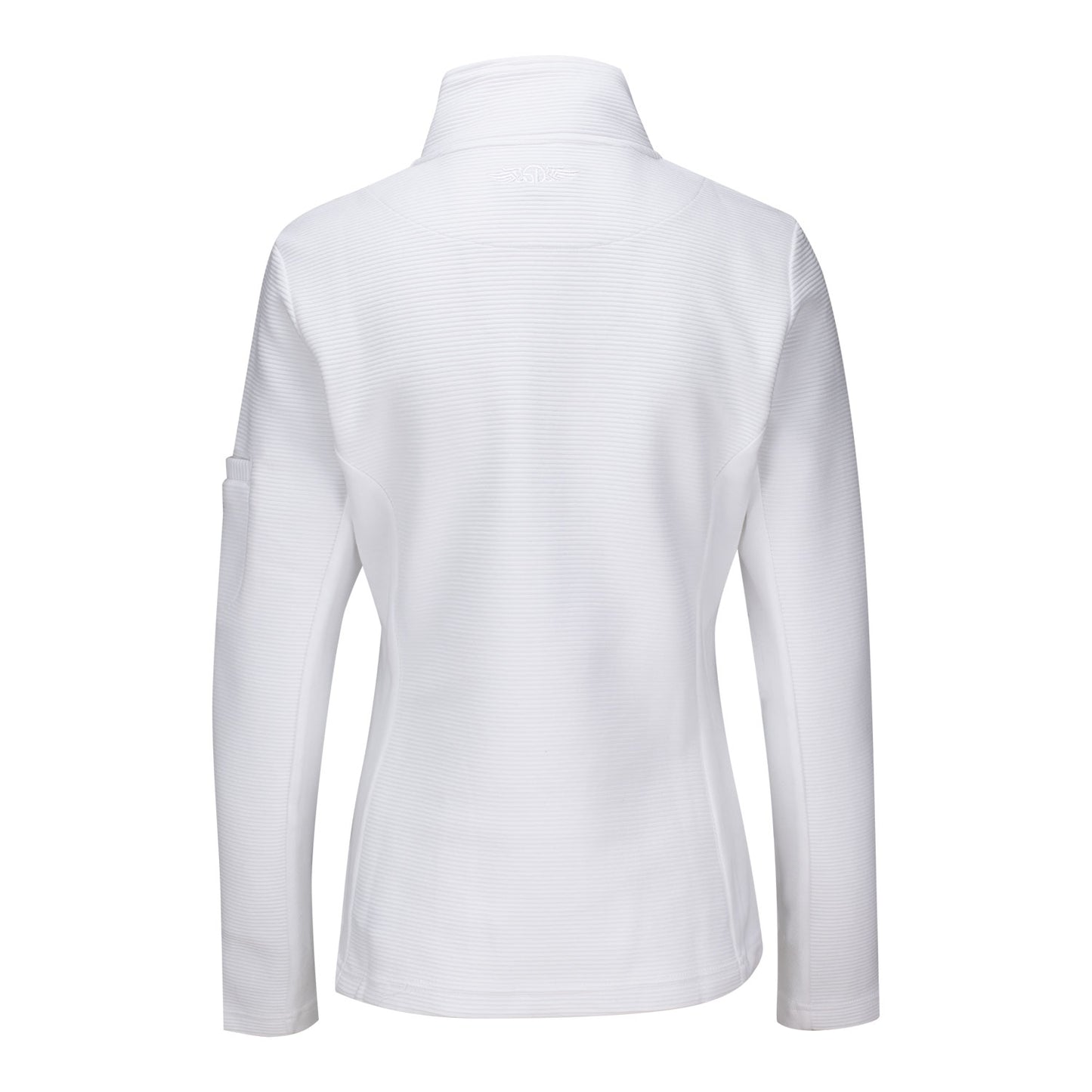 Straight Down 2026 BNP Paribas Open Women's Swing Full Zip Jacket in White - Back View