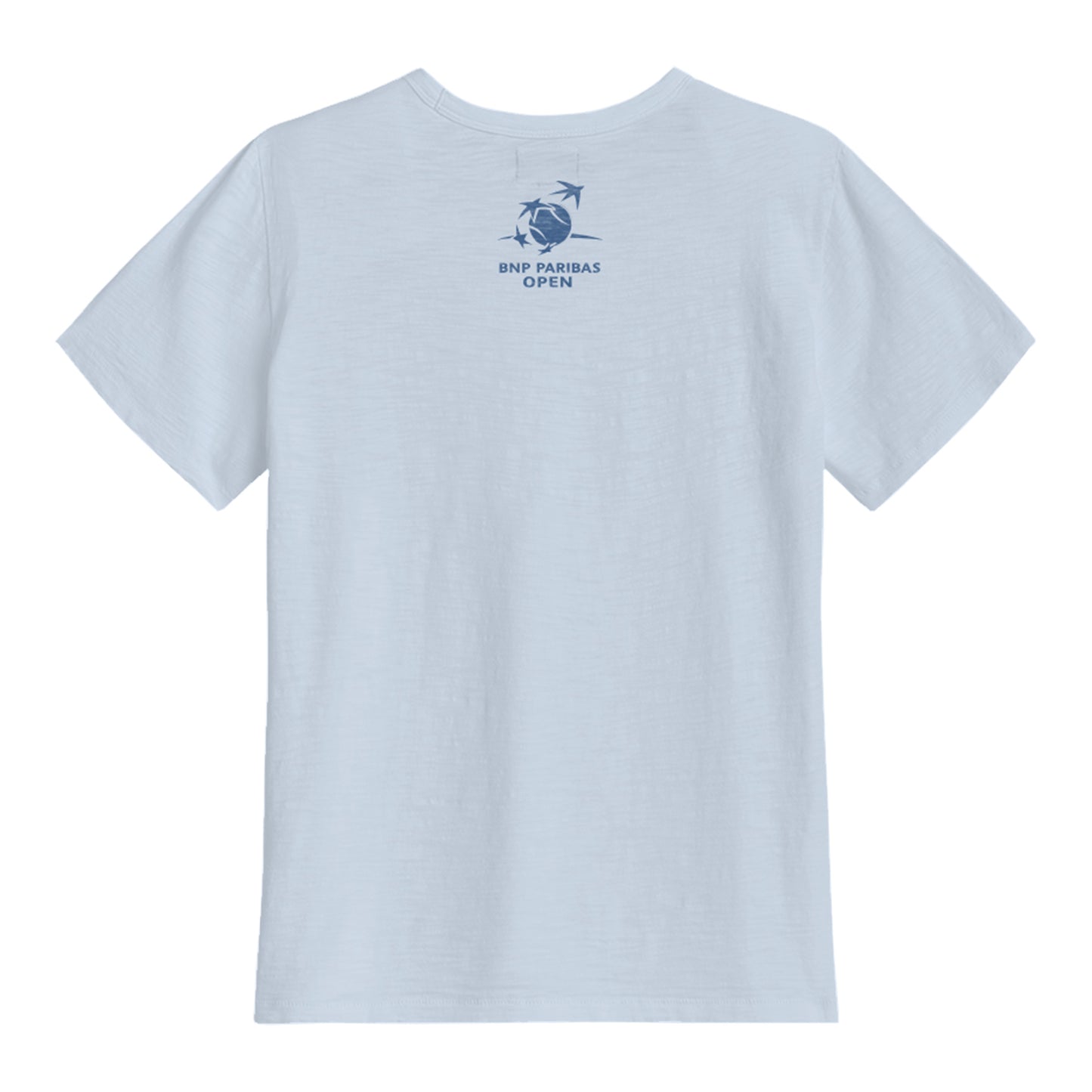 Standard Rec BNP Paribas Open Women's Palm Sun T-Shirt in Light Blue - Back View