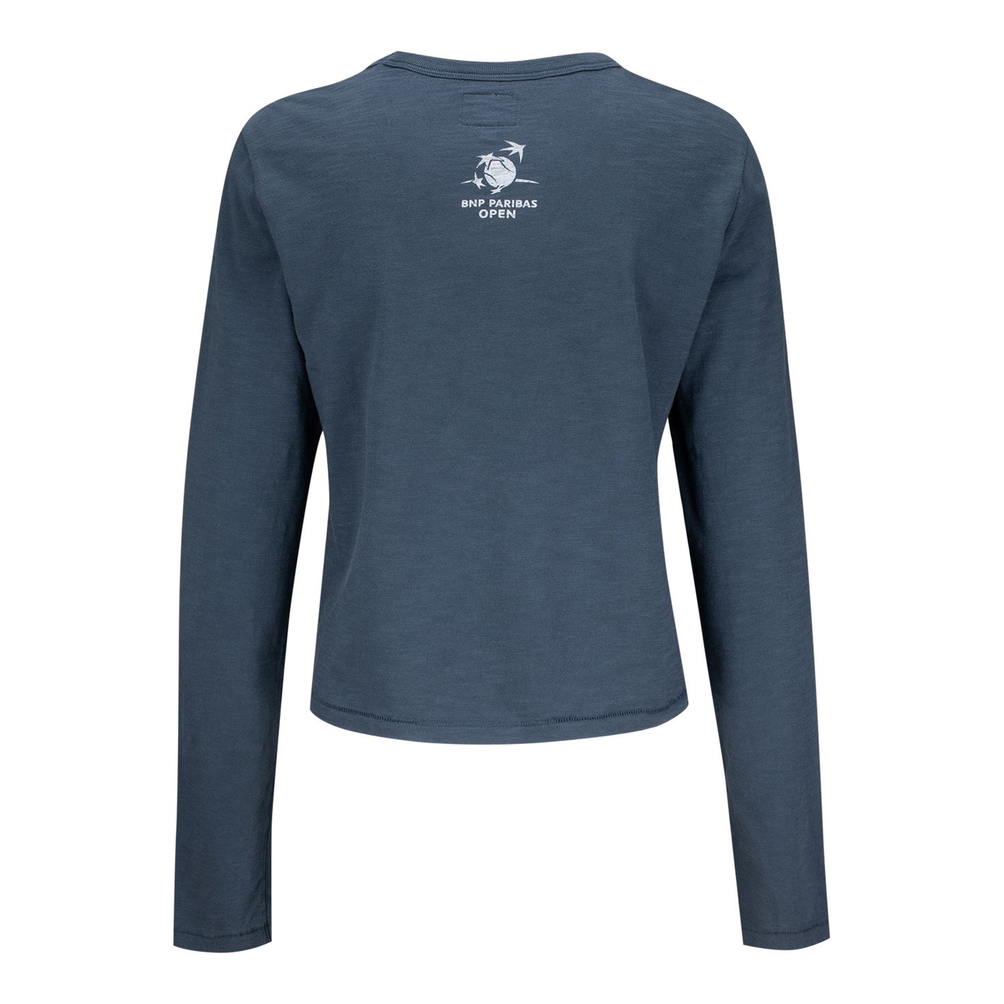 Standard Rec BNP Paribas Open Women's Crossed Rackets Long Sleeve Shirt in Indigo - Back