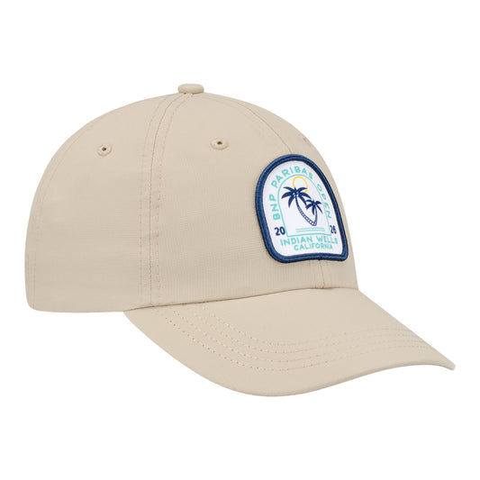 Legacy 2026 BNP Paribas Open Palm Tree Hat in Khaki - Angled Front Right View
