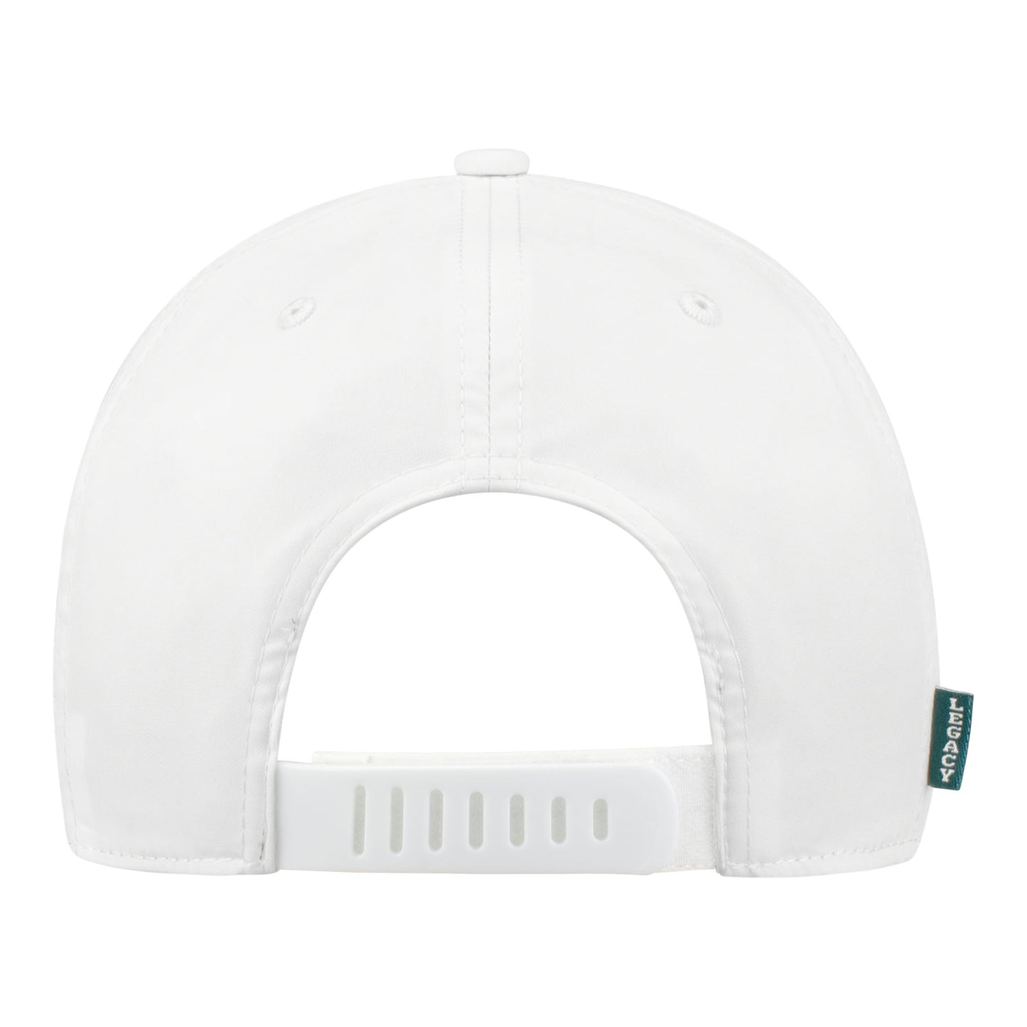 Legacy 2026 BNP Paribas Open Circle Logo Patch Hat in White and Black - Back View