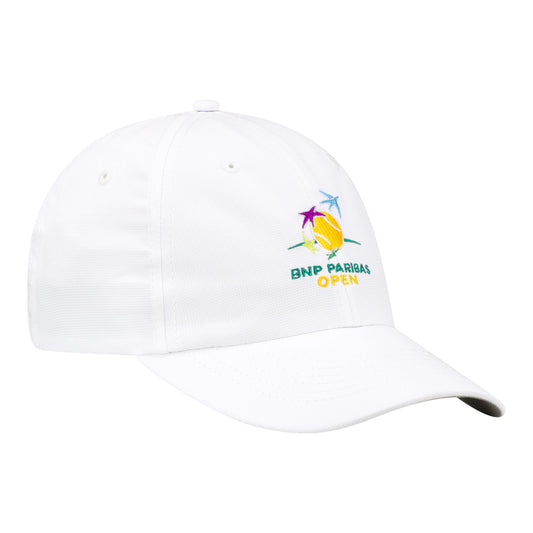 Imperial BNP Paribas Open Original Performance Hat in White - Angled Front Right View