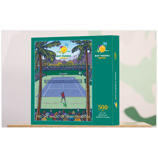 Lee Wybranski BNP Paribas Open Tennis Puzzle - Boxed View