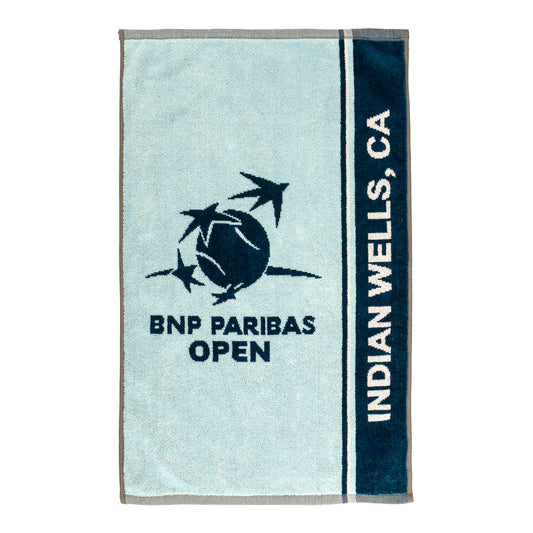 Dynamic BNP Paribas Open Woven 16" x 26" Court Solid Towel in Light Blue - Front View