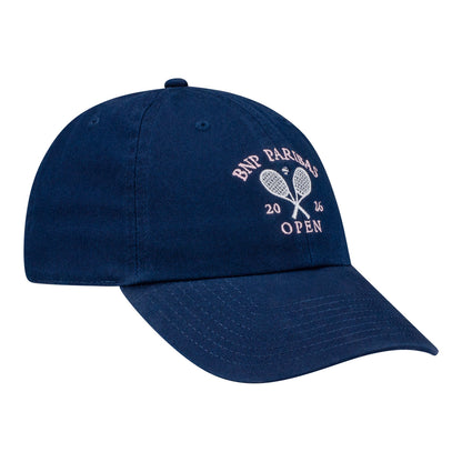 Ahead BNP Paribas Open Ladies Crossed Racket Hat in Navy - Angled Front Right View