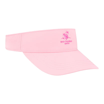 Ahead BNP Paribas Open Ladies Logo Visor in Light Pink - Angled Front Right View