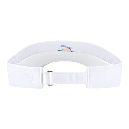 Ahead BNP Paribas Open Ladies Logo Visor in White - Back View