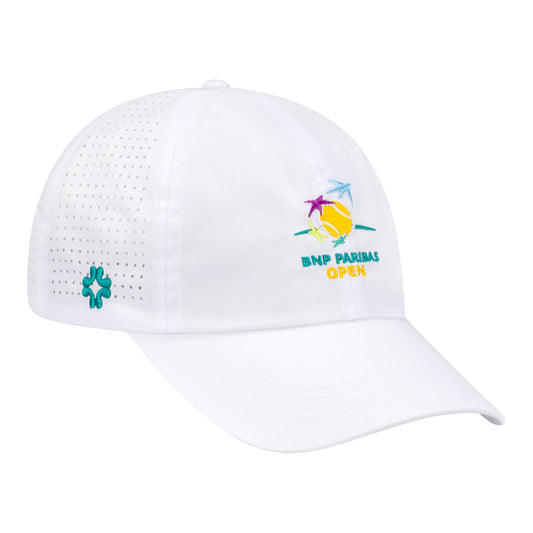 Vimhue BNP Paribas Open Ladies Sun Goddess Logo Hat in White - Angled Right Side View