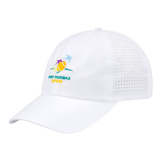 Vimhue BNP Paribas Open Ladies Sun Goddess Logo Hat in White - Angled Left Side View
