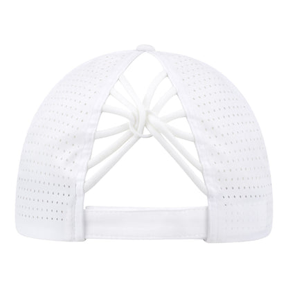 Vimhue BNP Paribas Open Ladies Sun Goddess Logo Hat in White - Back View