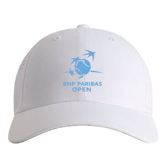 Imperial BNP Paribas Open Women's Perforated Performance Hat in White - Front View