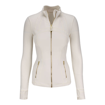 lululemon BNP Paribas Open Women's Define Nulu Jacket in Light Ivory - Front