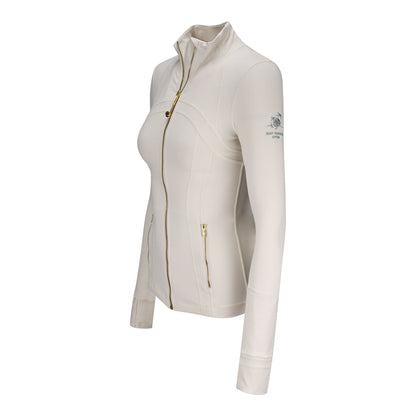 lululemon BNP Paribas Open Women's Define Nulu Jacket in Light Ivory - Left