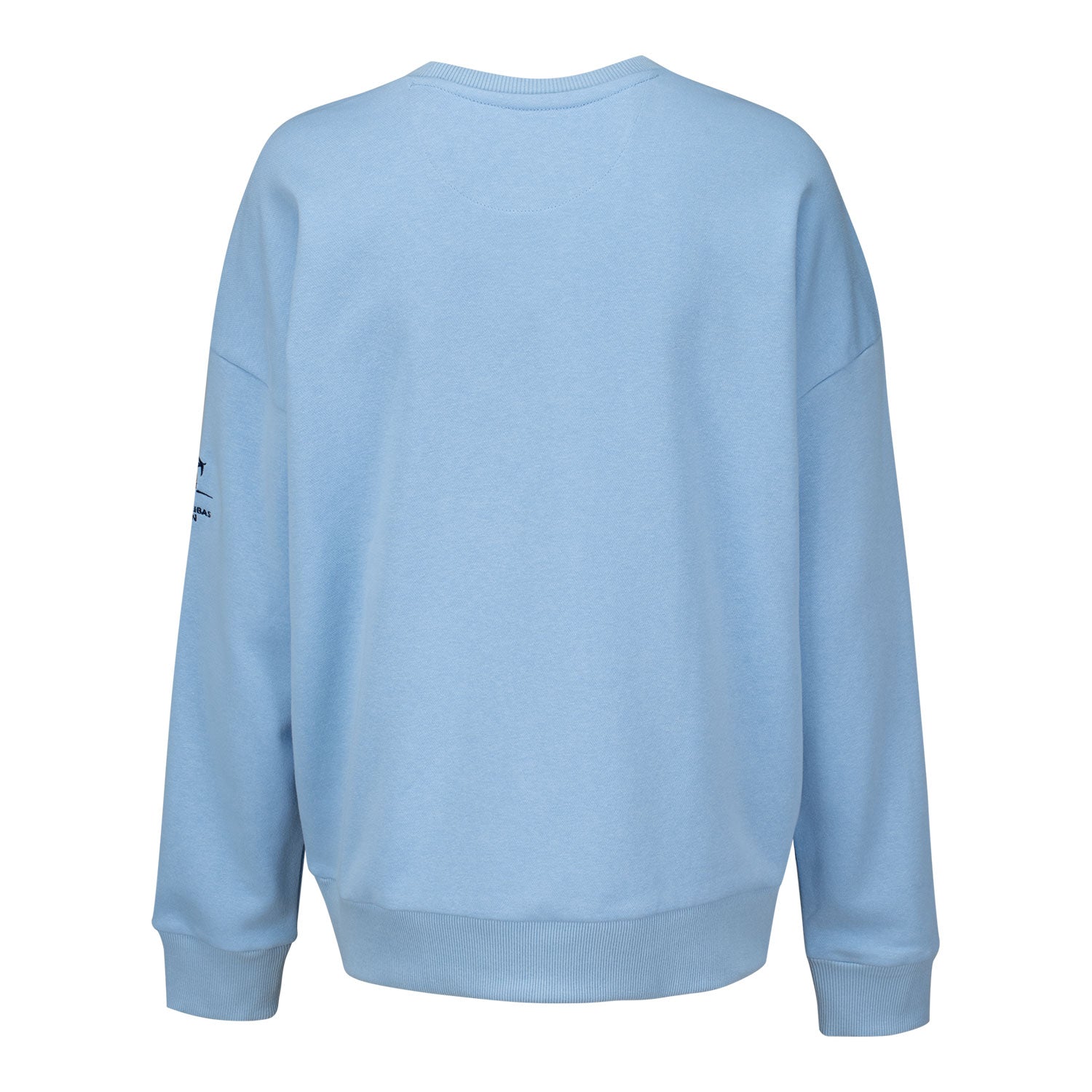 Gear for Sports BNP Paribas Open Women's Everlee Crew Sweatshirt in Light Blue - Back View