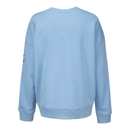 Gear for Sports BNP Paribas Open Women's Everlee Crew Sweatshirt in Light Blue - Back View