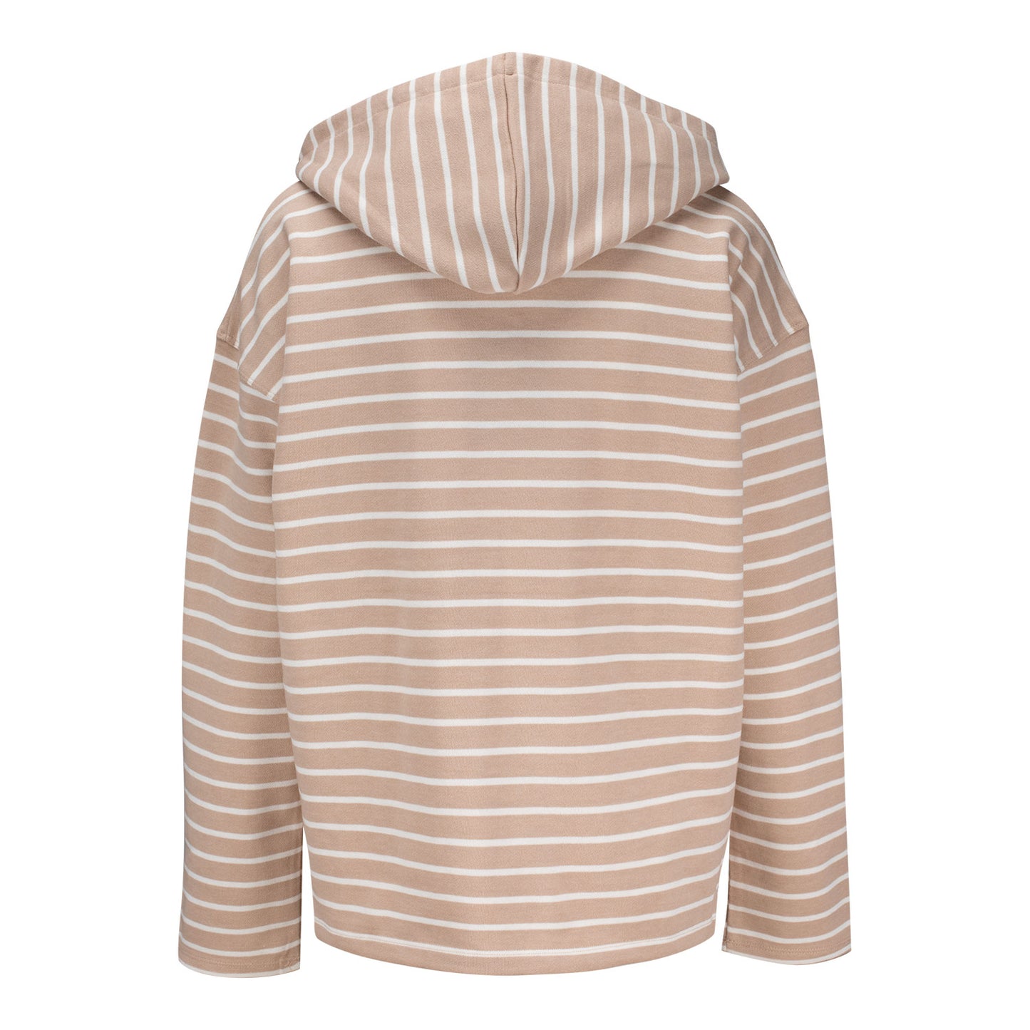 Gear for Sports BNP Paribas Open Women's Striped Hooded Sweatshirt in Café Stripe - Back View