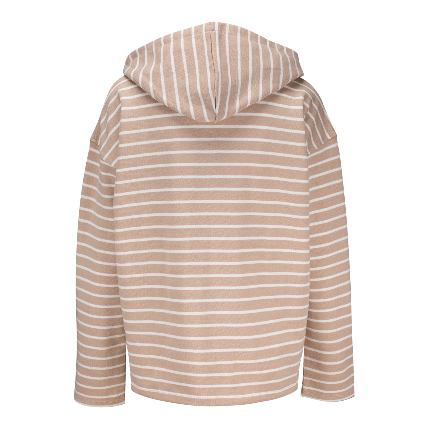 Gear for Sports BNP Paribas Open Women's Striped Hooded Sweatshirt in Café Stripe - Back View