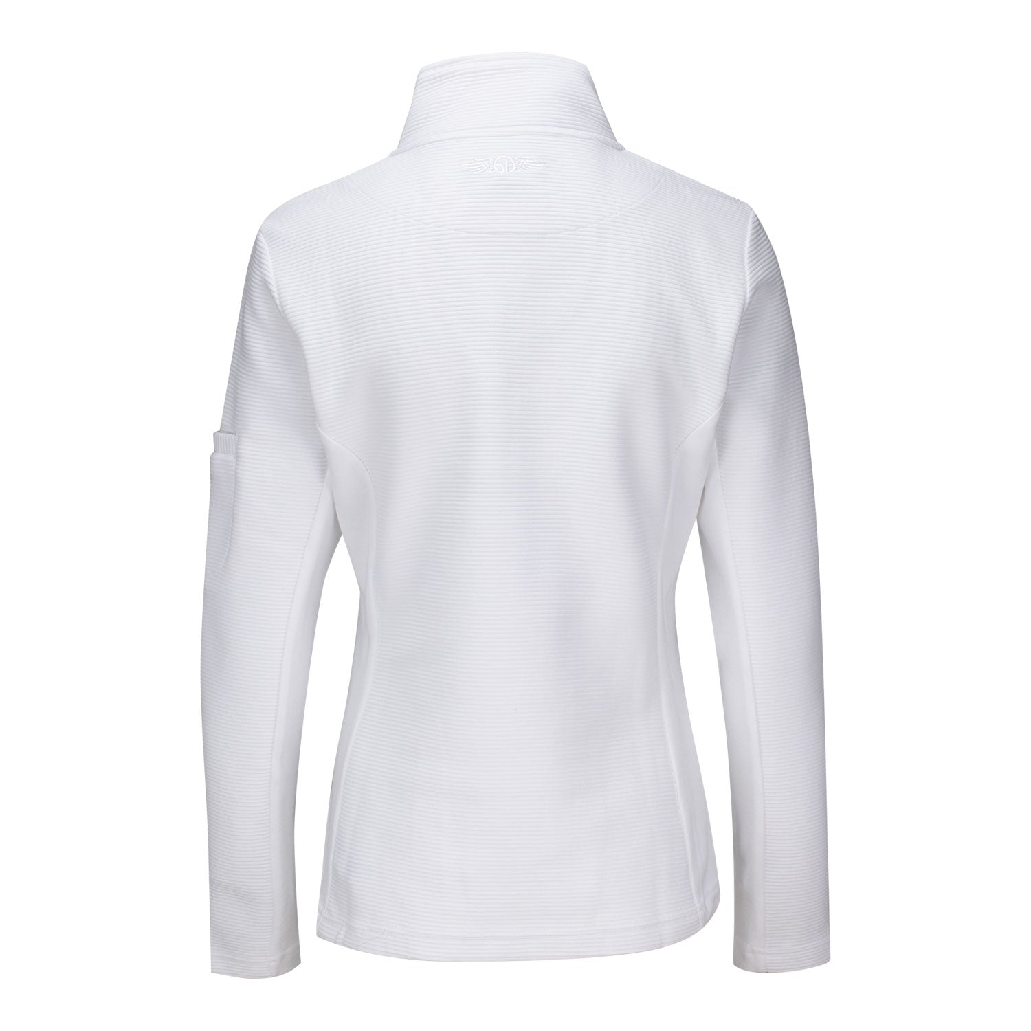 Straight Down 2026 BNP Paribas Open Women's Swing Full Zip Jacket in White - Back View