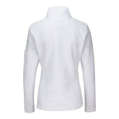 Straight Down 2026 BNP Paribas Open Women's Swing Full Zip Jacket in White - Back View