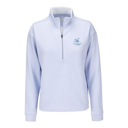 Straight Down 2026 BNP Paribas Open Women's Open Quarter Zip in Powder Blue - Front View