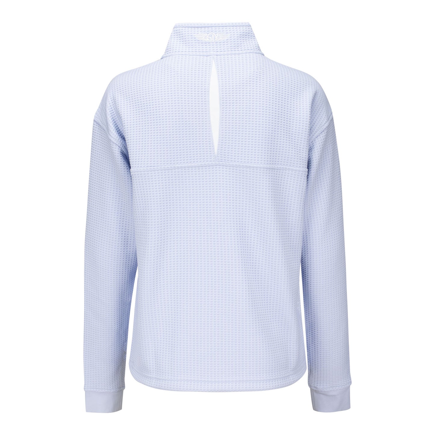 Straight Down 2026 BNP Paribas Open Women's Open Quarter Zip in Powder Blue - Back View