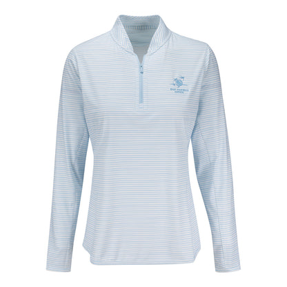 Peter Millar BNP Paribas Women's Shadebreak Bunker Stripe Sun Shirt - Front View