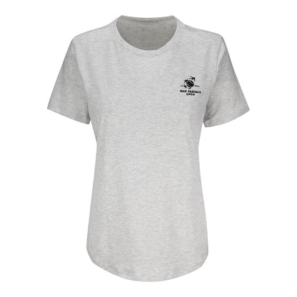 lululemon BNP Paribas Open Women's Love Crewneck T-Shirt in Heathered Core Ultra Light Grey - Front