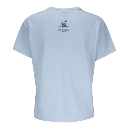 Standard Rec BNP Paribas Open Women's Palm Sun T-Shirt in Light Blue - Back