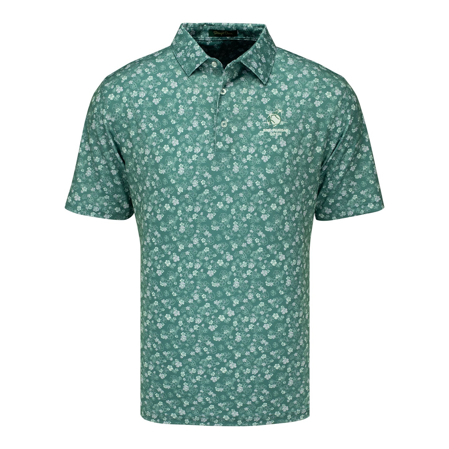 Straight Down 2026 BNP Paribas Open Dogwood Polo in Sage - Front View