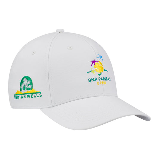 Ahead BNP Paribas Open Tech Logo Hat in Stone - Angled Front Right View