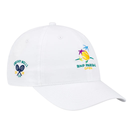 Ahead BNP Paribas Open Logo Hat in White - Angled Front Right View