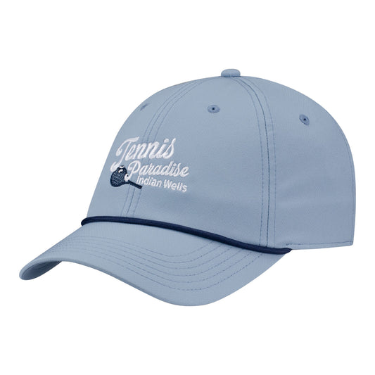 Ahead BNP Paribas Open Ponte Tennis Paradise Script Hat in Slate - Angled Front Left View