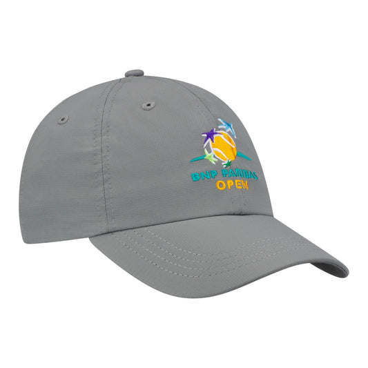 Legacy 2026 BNP Paribas Open Logo Hat in Silver - Angled Front Right View