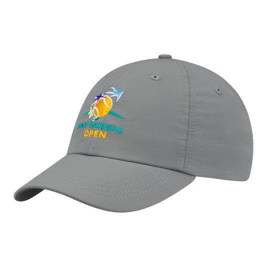 Legacy 2026 BNP Paribas Open Logo Hat in Silver - Angled Front Left View