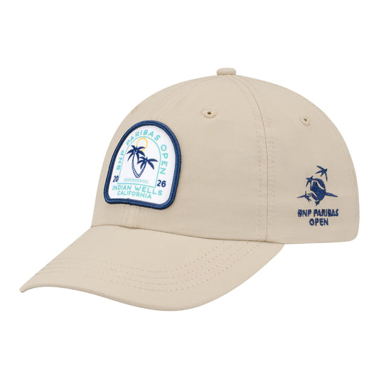 Legacy 2026 BNP Paribas Open Palm Tree Hat in Khaki - Angled Front Left View