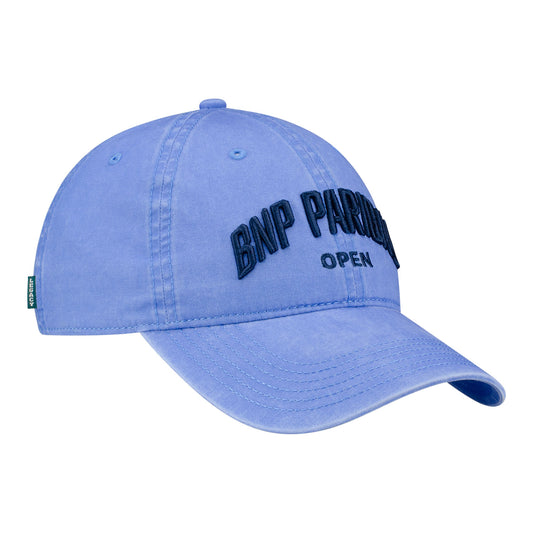 Legacy 2026 BNP Paribas Open Text Hat in Power Blue - Angled Front Right View