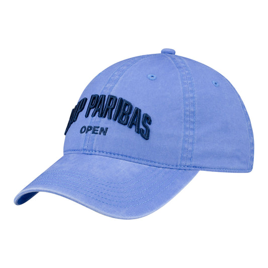 Legacy 2026 BNP Paribas Open Text Hat in Power Blue - Angled Front Left View