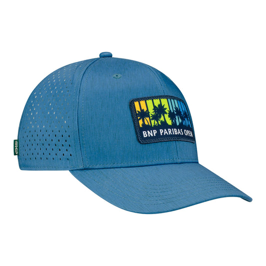 Legacy 2026 BNP Paribas Open Rectangle Patch Hat in Marine Blue - Angled Front Right View