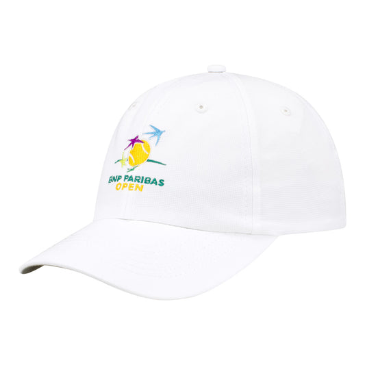 Imperial BNP Paribas Open Original Performance Hat in White - Angled Front Left View