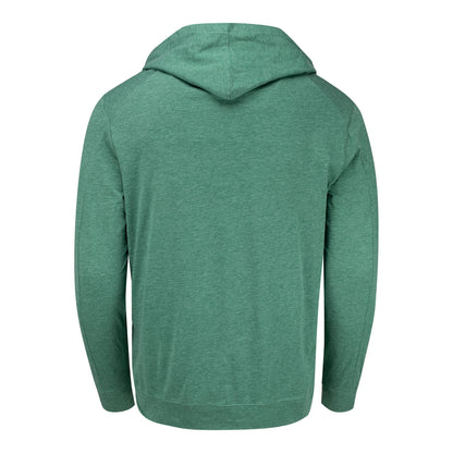 Levelwear BNP Paribas Open Relay Hooded Pullover in Heather Rider Green - Back View