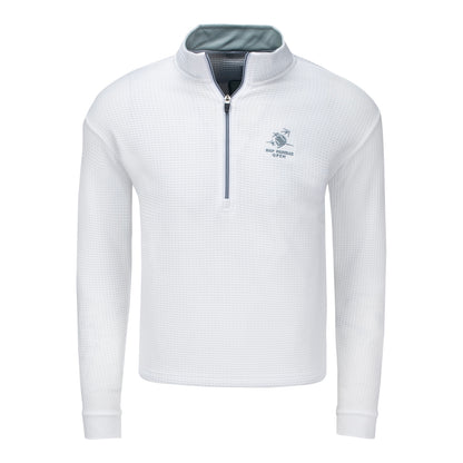 Straight Down 2026 BNP Paribas Open Optic Quarter Zip in White - Front View