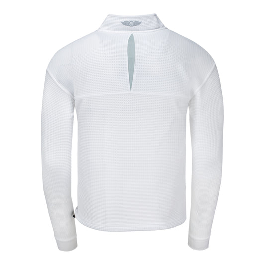 Straight Down 2026 BNP Paribas Open Optic Quarter Zip in White - Back View