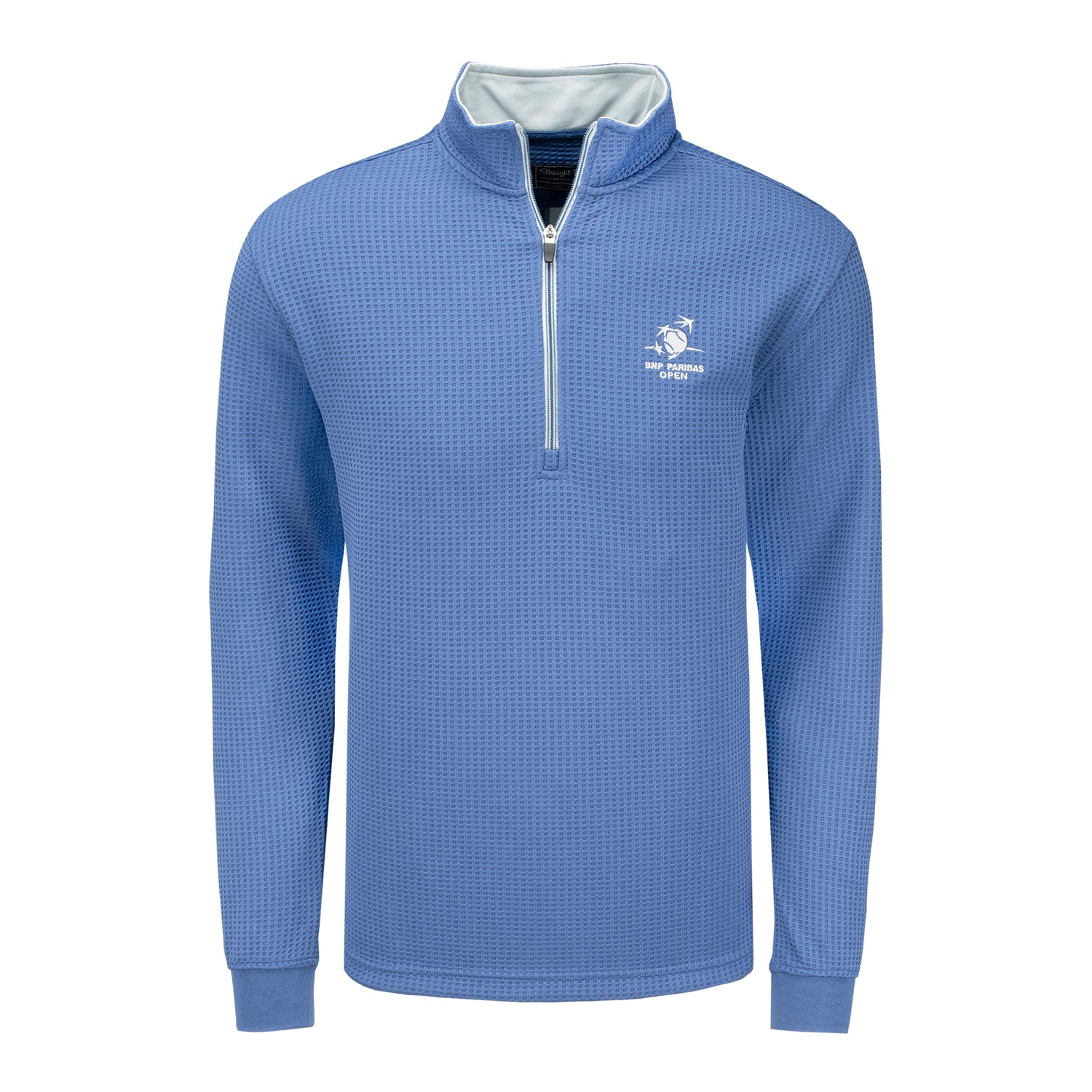 Straight Down 2026 BNP Paribas Open Optic Quarter Zip in Moonlight - Front View