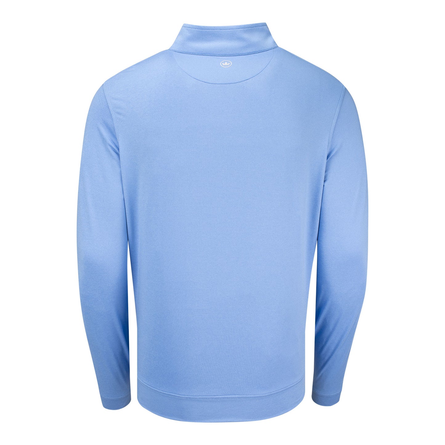 Peter Millar BNP Paribas Open Perth Melange Quarter Zip in Bluebird - Back View