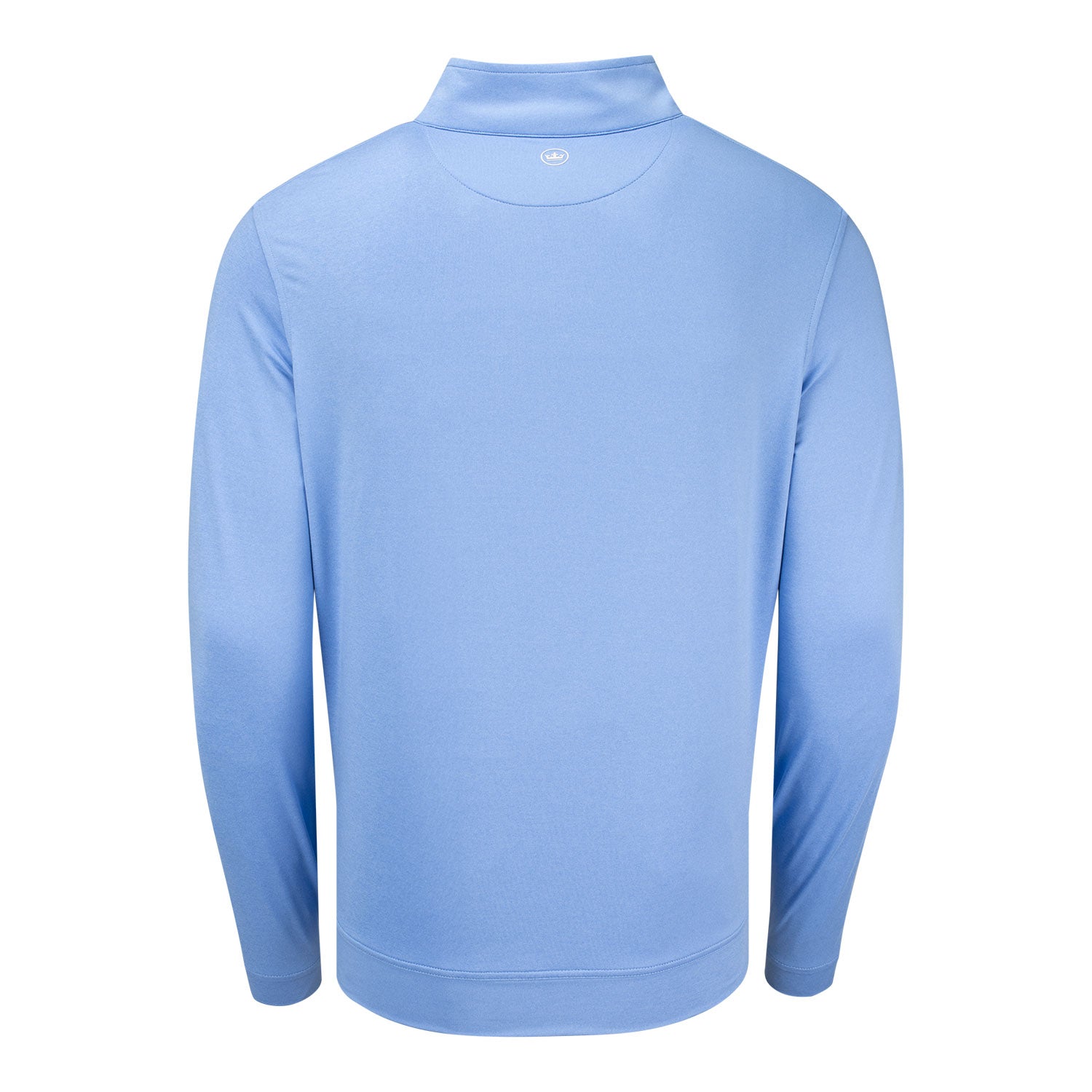 Peter Millar BNP Paribas Open Perth Melange Quarter Zip in Bluebird - Back View