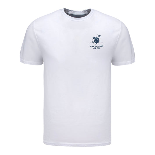 Ahead BNP Paribas Open Poster Back T-Shirt in White - Front View