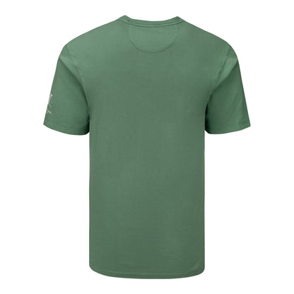 Ahead BNP Paribas Open Crossed Racket T-Shirt in Sage - Back View