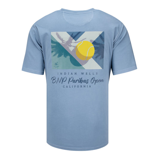 Ahead BNP Paribas Open Court Shadow T-Shirt in Chambray - Back View