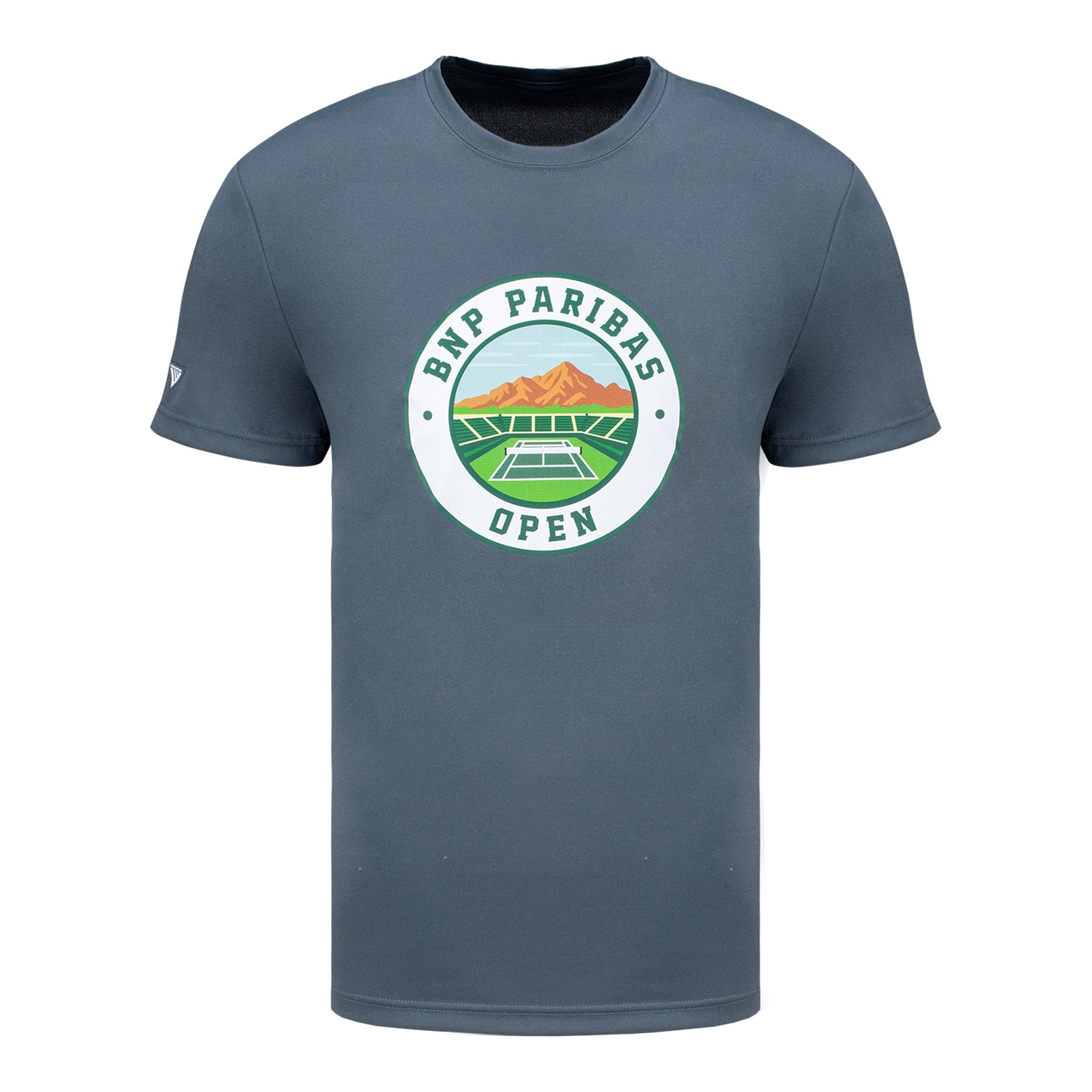 Levelwear BNP Paribas Open Circle Picture T-Shirt in Charcoal - Front View